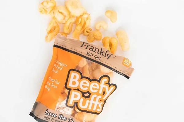 1ea Frankly Beefy Puffs Cheese 2.5 oz. - Treats